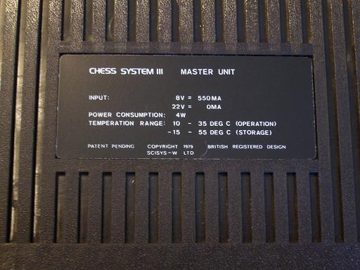 Chess Champion Super System III  8 20x20