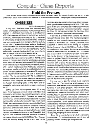 Computer Chess Reports Front Page 1995 Addendum 18 x 18