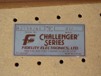Fidelity Sensory SE12 5 10 x 10